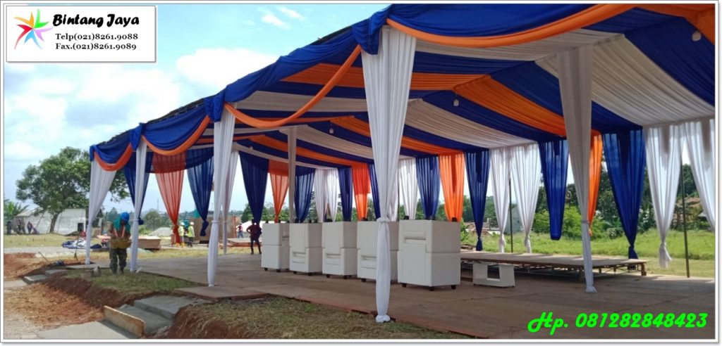 Sewa Tenda Konvensional Berdekorasi Mewah Setting Di Lokasi 