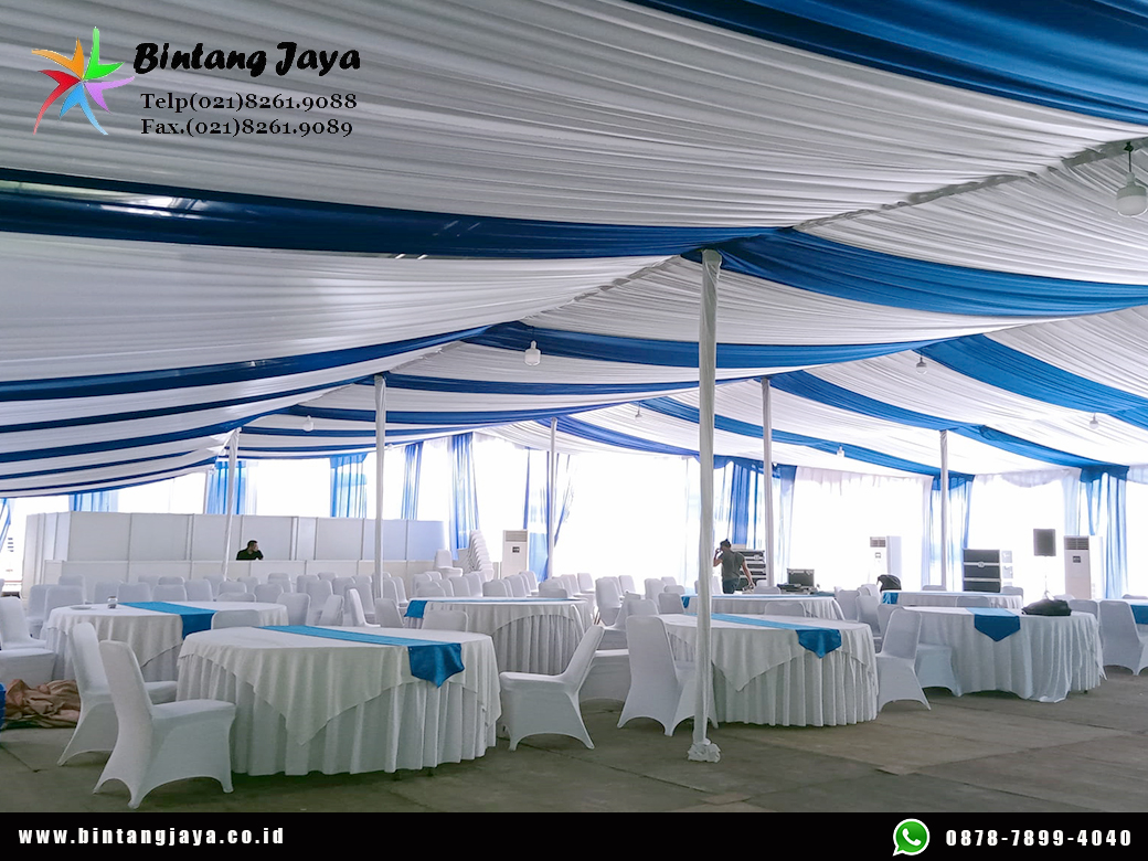Sewa Tenda Dekor Serut Include Lampu Bekasi