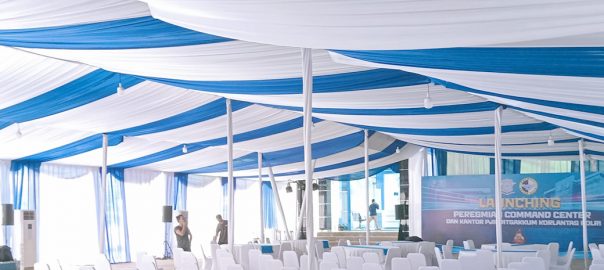 Sewa Tenda Dekor Serut Include Lampu Bekasi