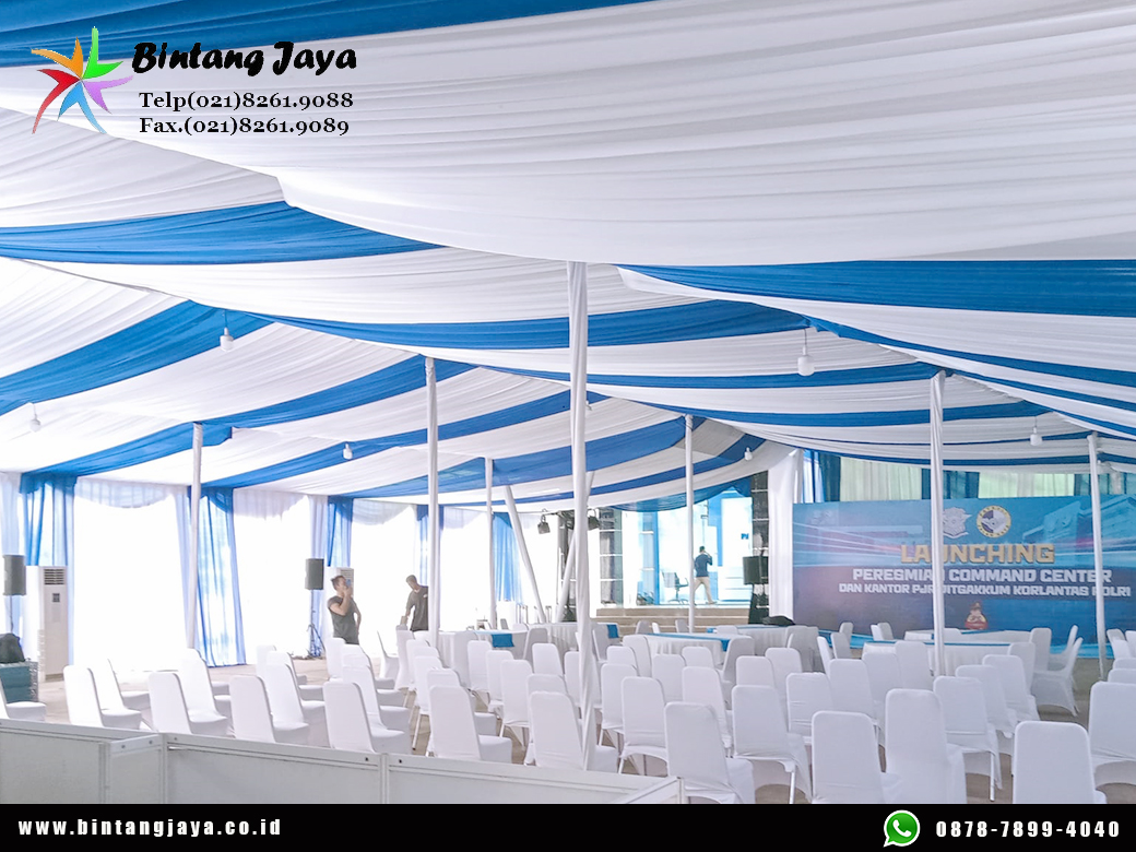 Sewa Tenda Dekor Serut Include Lampu Bekasi
