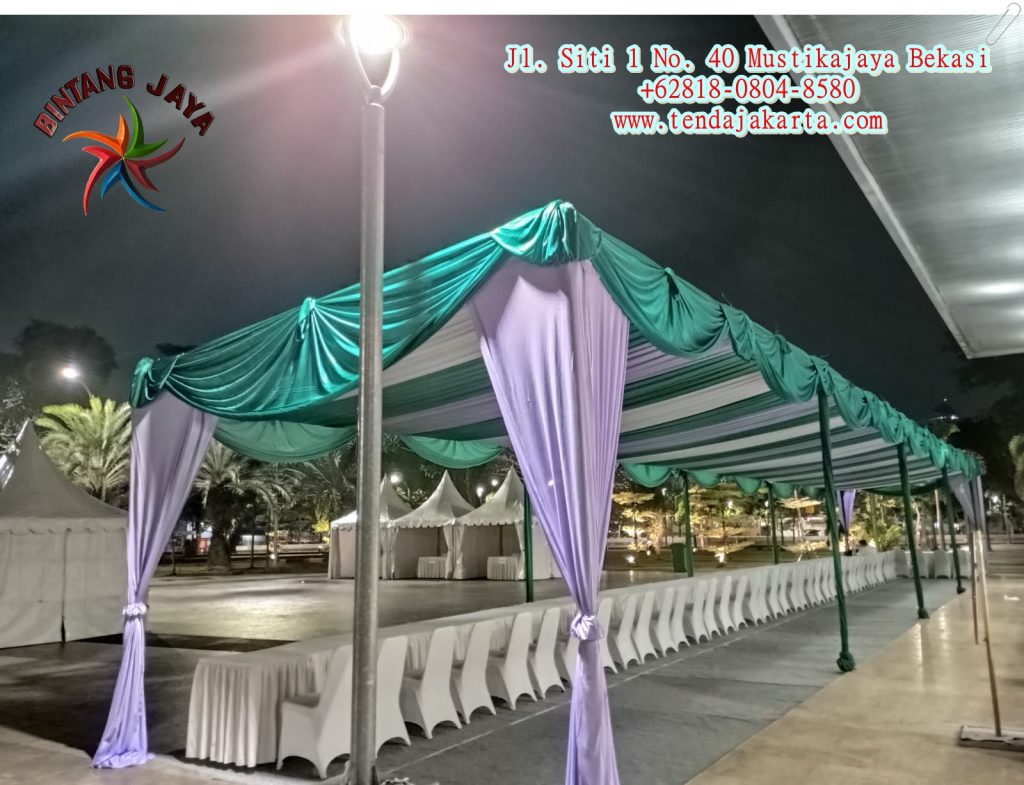 Sewa Tenda Konvensional One Set Dekorasi Tersedia Di Jakarta