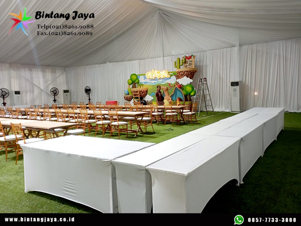 Pusat Sewa Tenda Roder dekor serut di daerah Jakarta Promo Tahun Baru 2023
