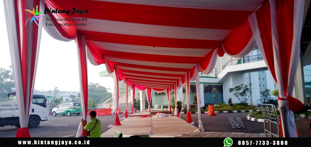 Sewa Tenda konvensional Dekorasi Serut Berkualitas Jakarta Selatan