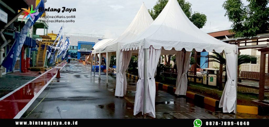Sewa Tenda Kerucut murah bazar Pasarsenen Jakarta Pusat