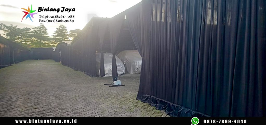 Jasa sewa tirai dinding acara murah Mustika Jaya Bekasi