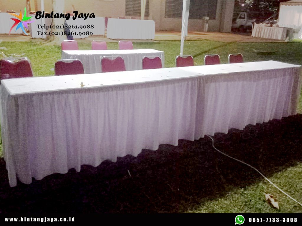 sewa Meja Kotak 120x60cm meja registrasi Jakarta Pusat