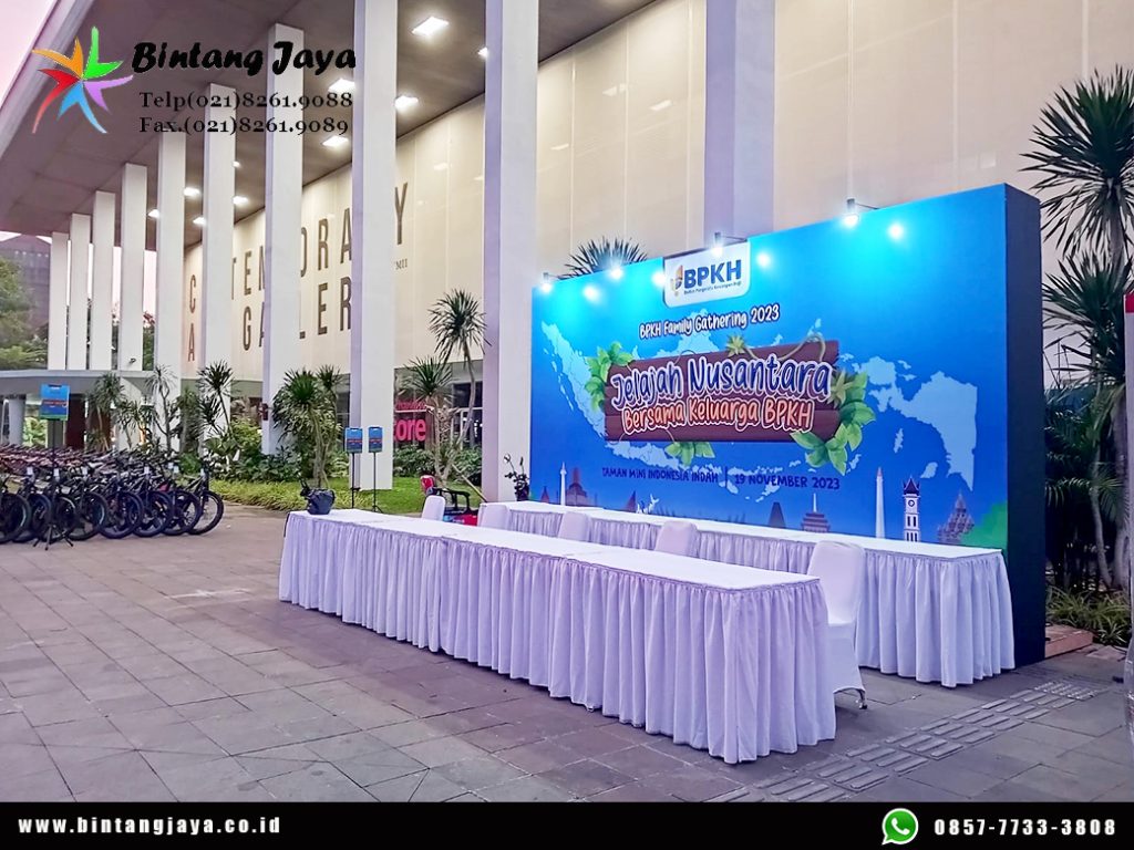Jasa sewa backdrop terpercaya Jakarta pusat murah 24 jam