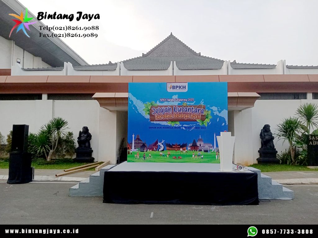 Jasa sewa backdrop terpercaya Jakarta pusat murah 24 jam