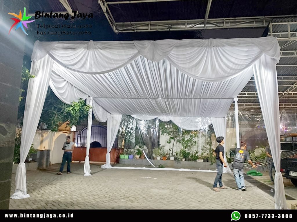 Sewa Tenda Serut Putih Minimalis Jakarta Barat