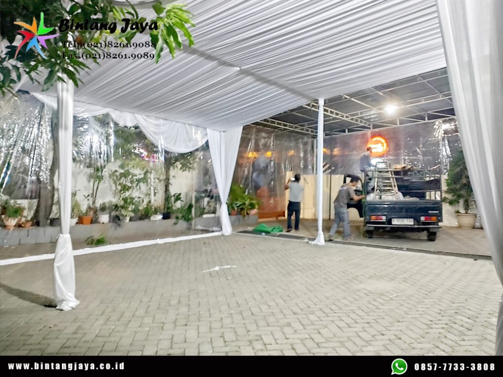 Sewa Tenda Serut Putih Minimalis Jakarta Barat