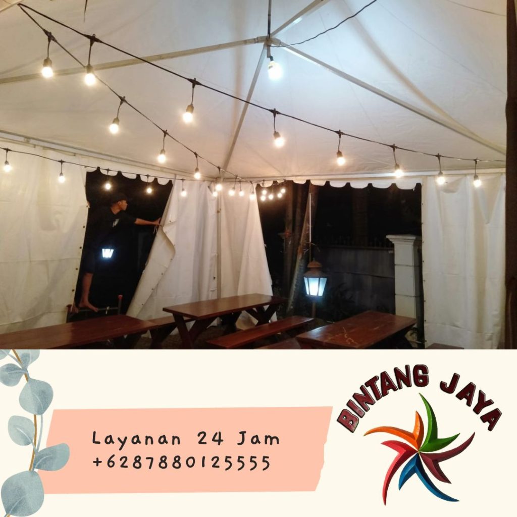 Rental Tenda Sarnafil Atap Lancip 5x5m Bogor