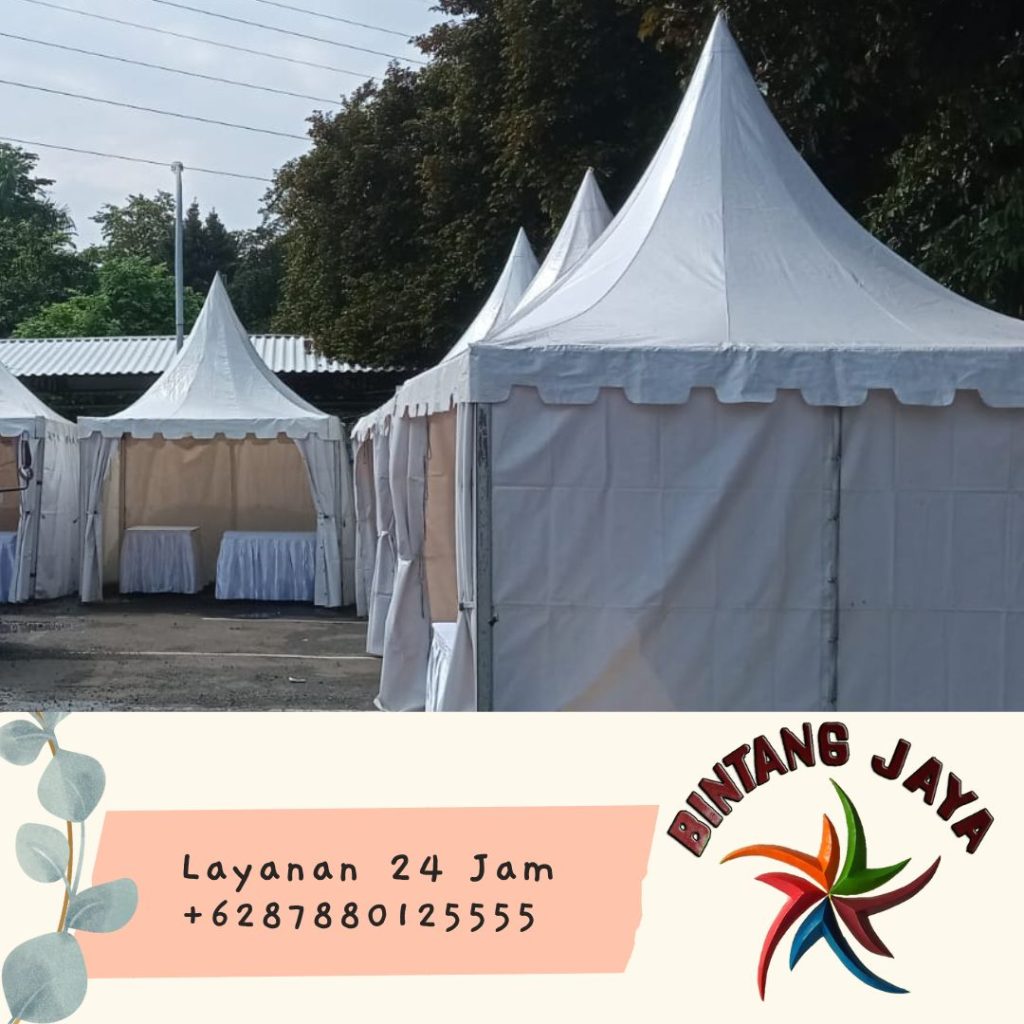 Rental Tenda Sarnafil Atap Lancip 5x5m Bogor
