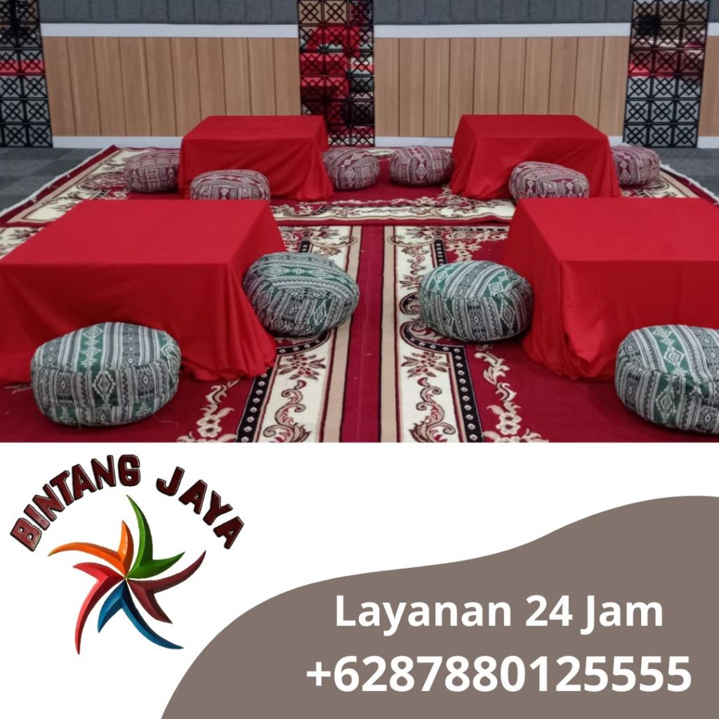 Rental Sofa Lesehan & Meja Kotak 80x80cm Area Jakarta