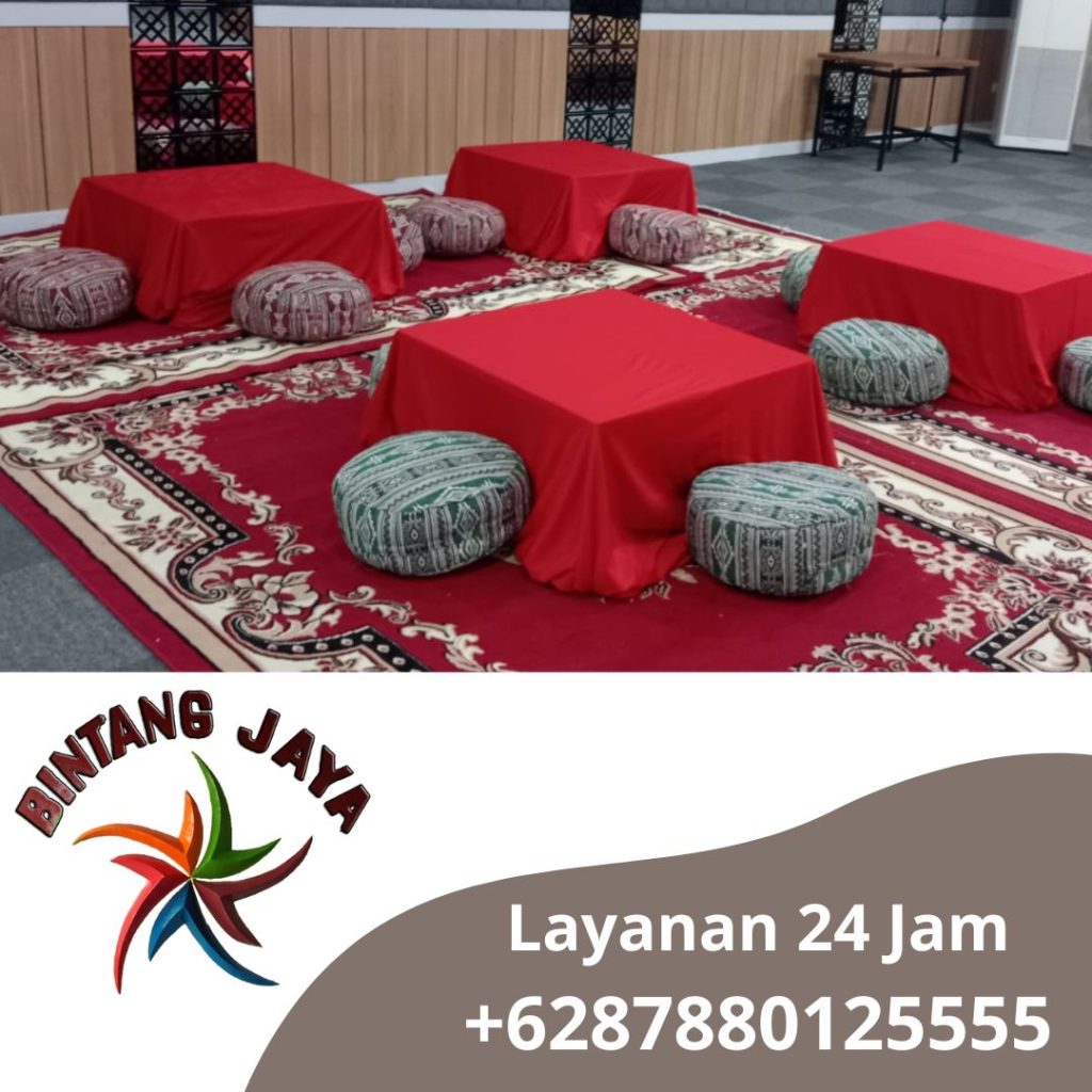 Rental Sofa Lesehan & Meja Kotak 80x80cm Area Jakarta