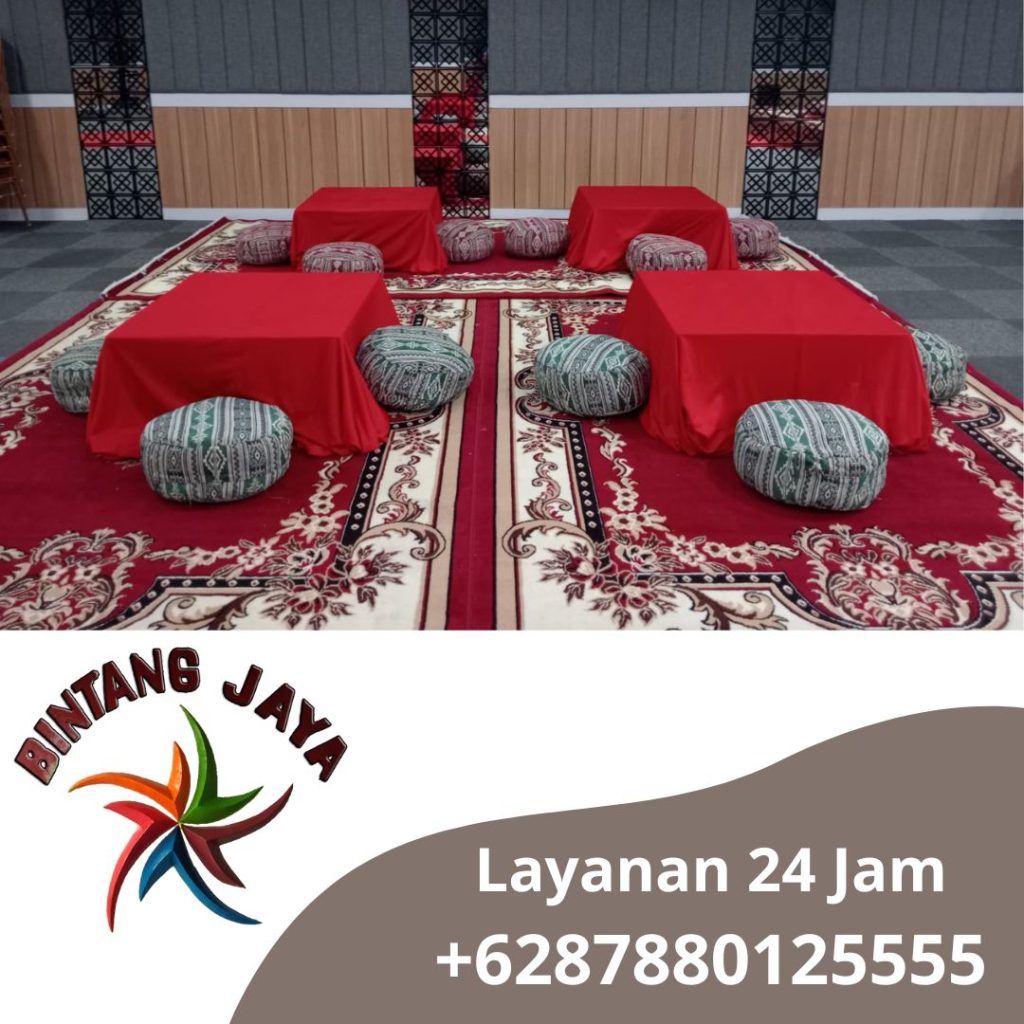 Rental Sofa Lesehan & Meja Kotak 80x80cm Area Jakarta