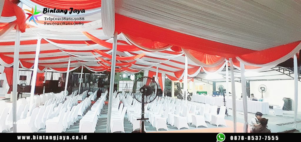 Sewa Tenda Dekorasi Merah Putih Serut Juntai Matraman Jakarta