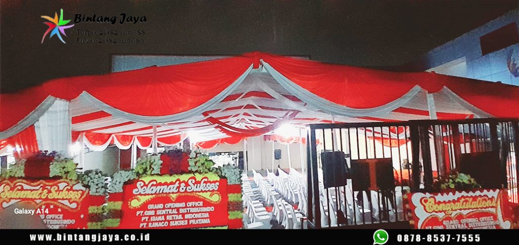 Sewa Tenda Dekorasi Merah Putih Serut Juntai Matraman Jakarta