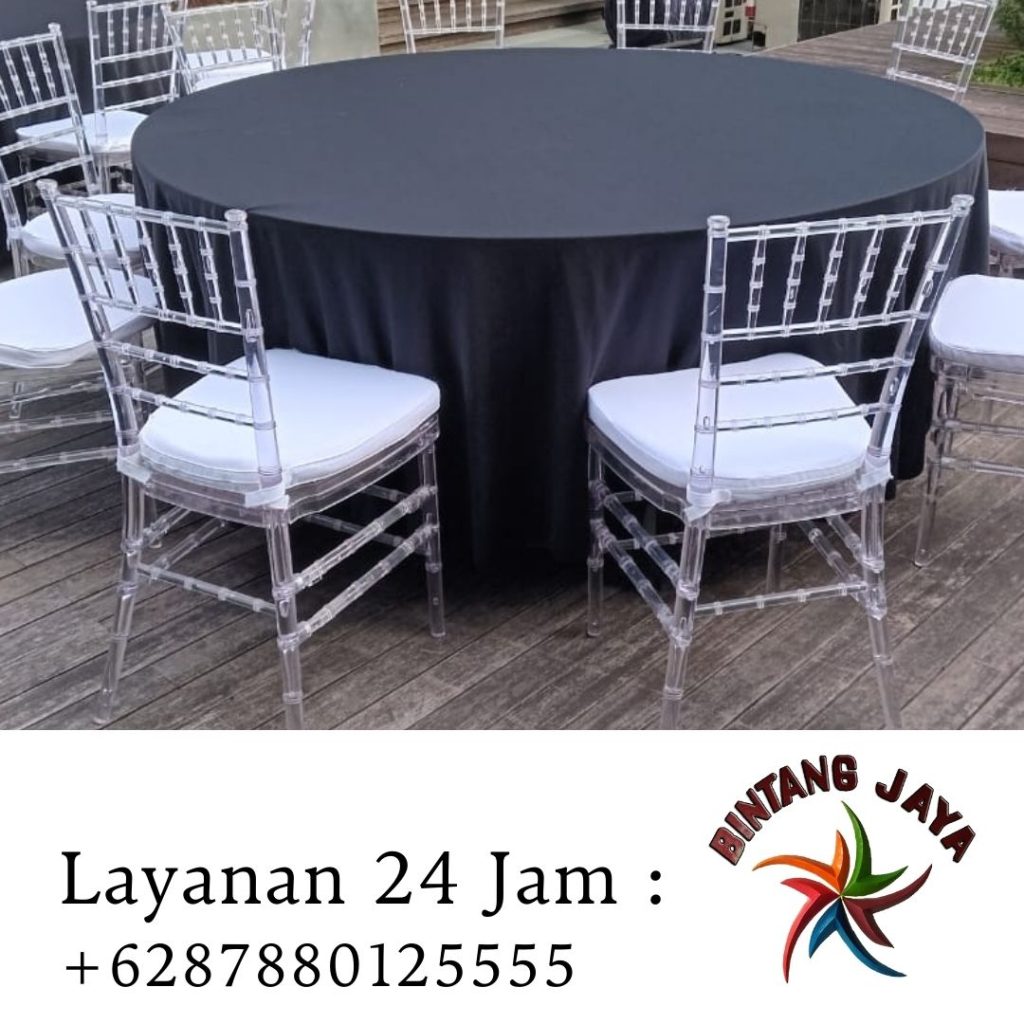 Layanan Sewa Kursi tiffany Acrylic Bening Area Bekasi