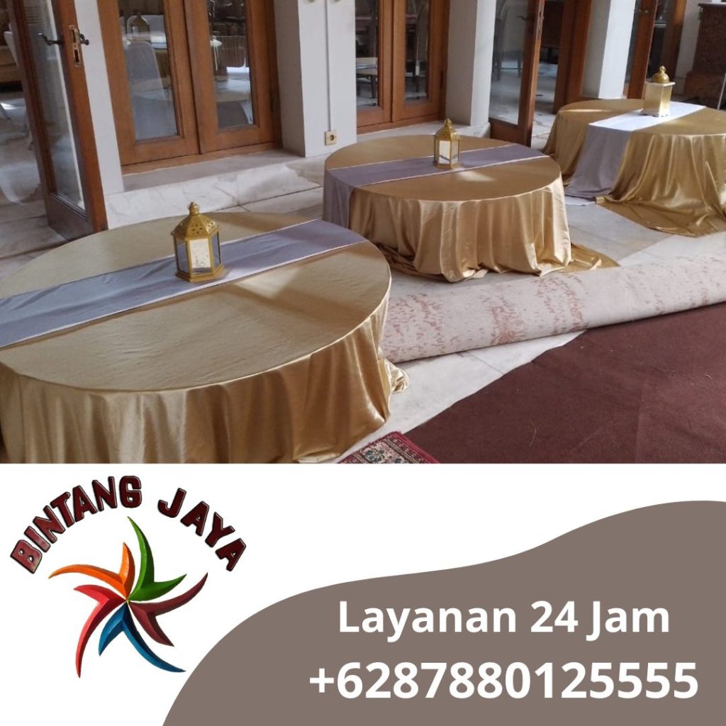 Sewa Meja lesehan Tebar  Cover Gold Area Jakarta