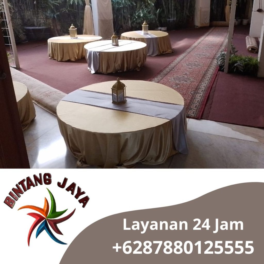 Sewa Meja lesehan Tebar  Cover Gold Area Jakarta