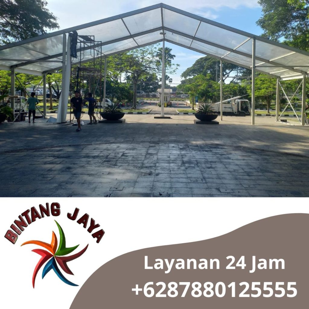 Sewa Tenda Roder Transparan 20x10m Area Karawang