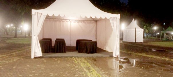 Sewa Tenda Kerucut Stand Booth Mekarjaya Sukmajaya Depok