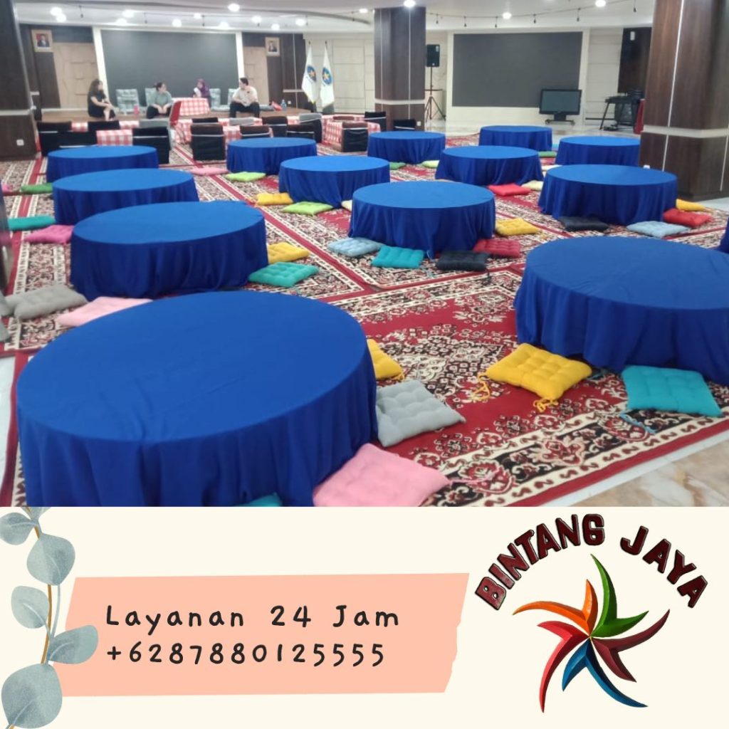 Disewakan Meja Lesehan Bundar Mewah Area Bogor Kota