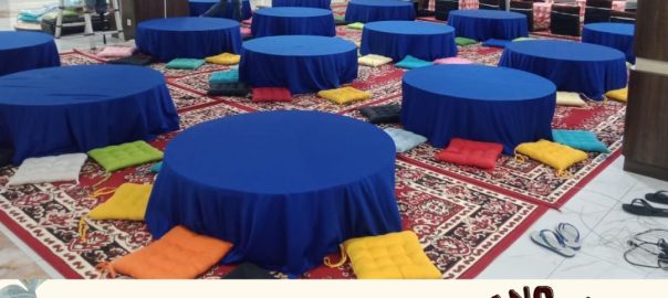 Disewakan Meja Lesehan Bundar Mewah Area Bogor Kota