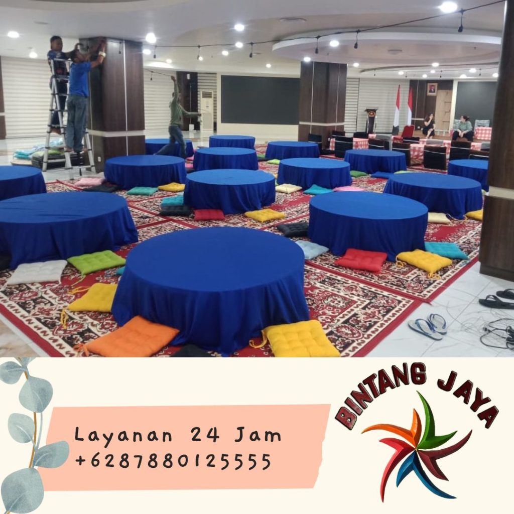 Disewakan Meja Lesehan Bundar Mewah Area Bogor Kota