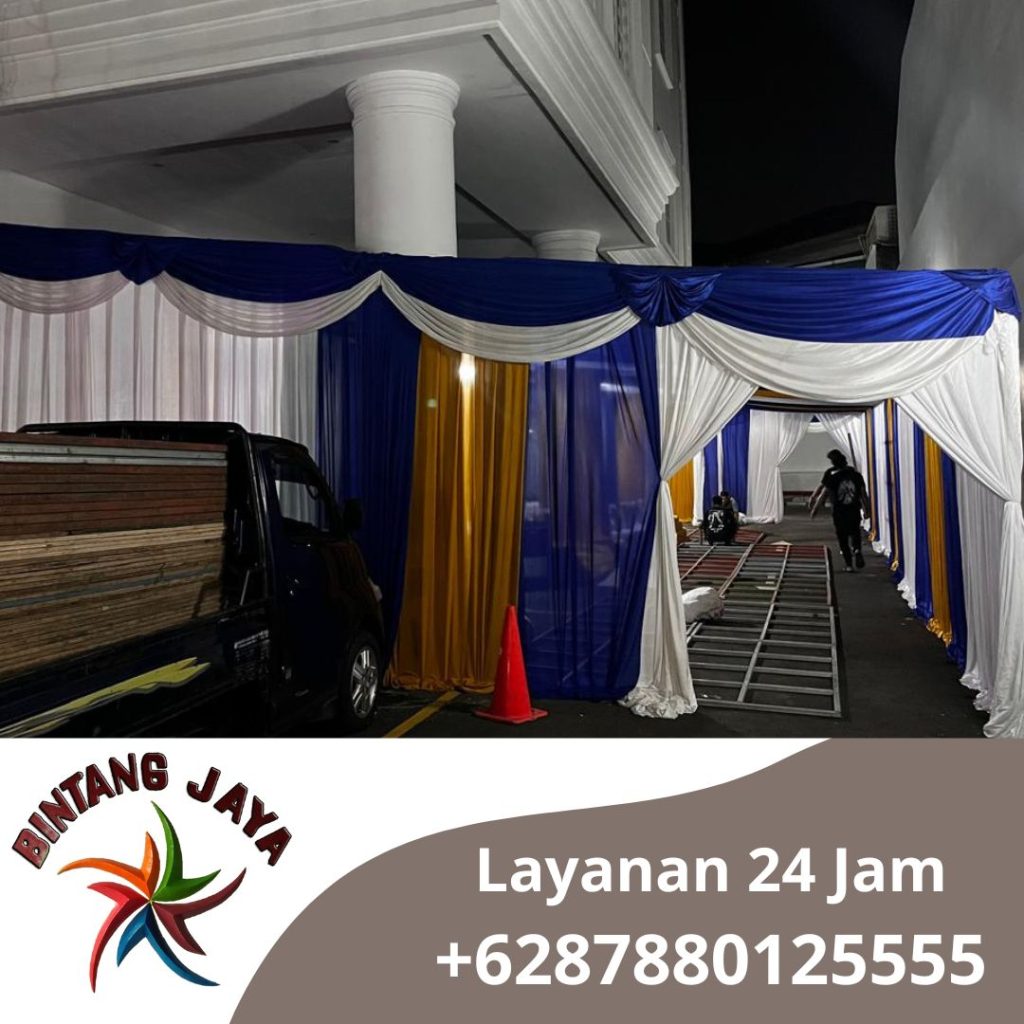 Jasa Sewa Tenda Serut Mewah Elegan Area Jakarta Pusat
