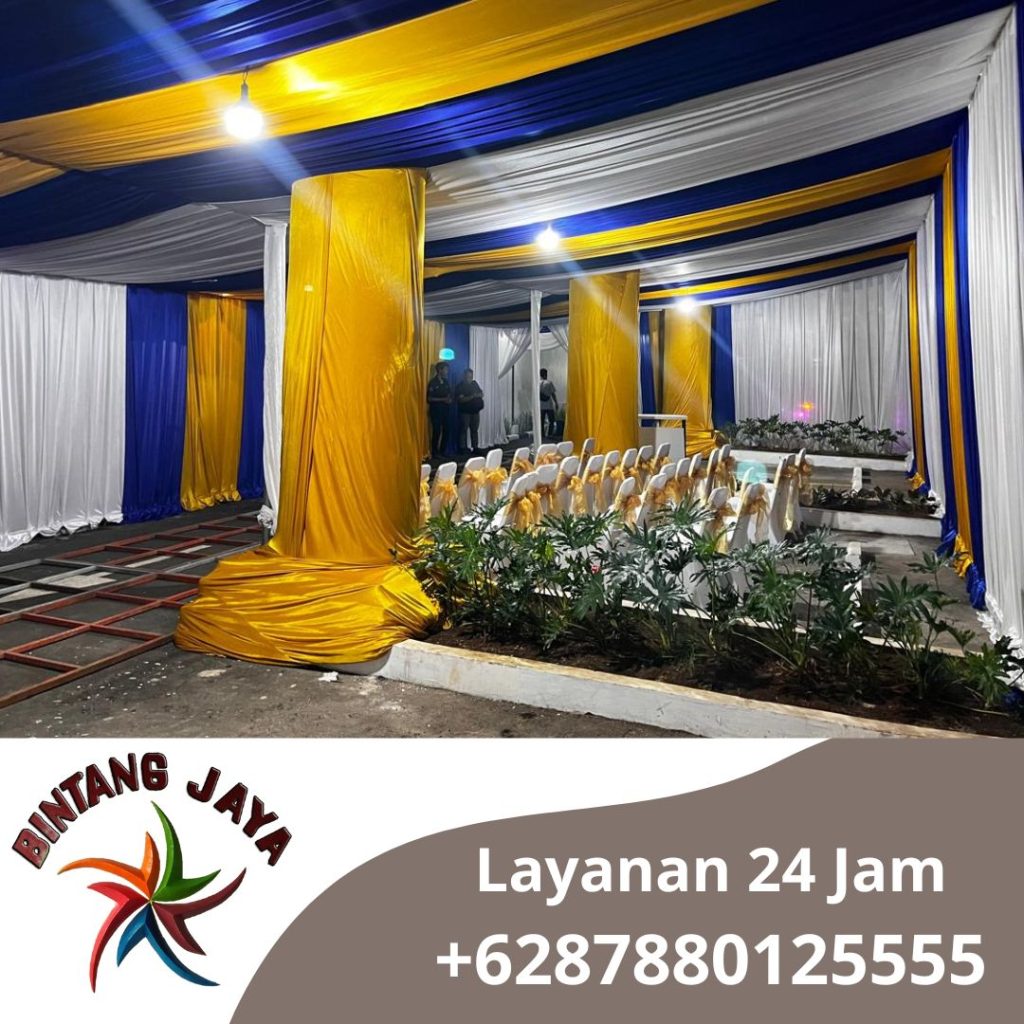 Jasa Sewa Tenda Serut Mewah Elegan Area Jakarta Pusat