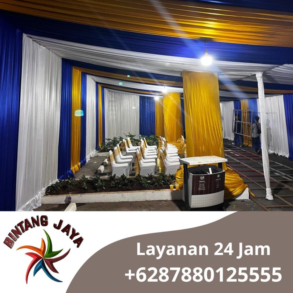 Jasa Sewa Tenda Serut Mewah Elegan Area Jakarta Pusat