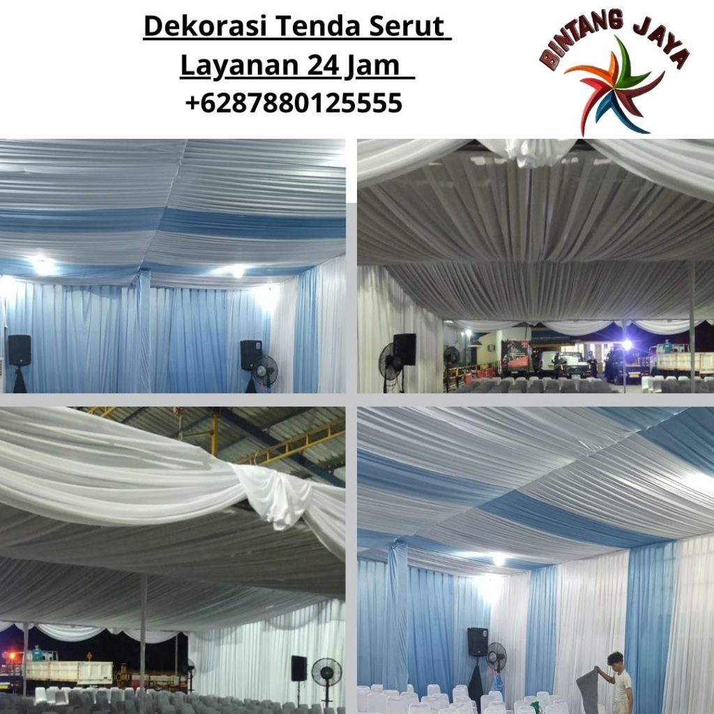 Layanan Sewa Tenda Serut Dekorasi Area Bekasi Cibarusah