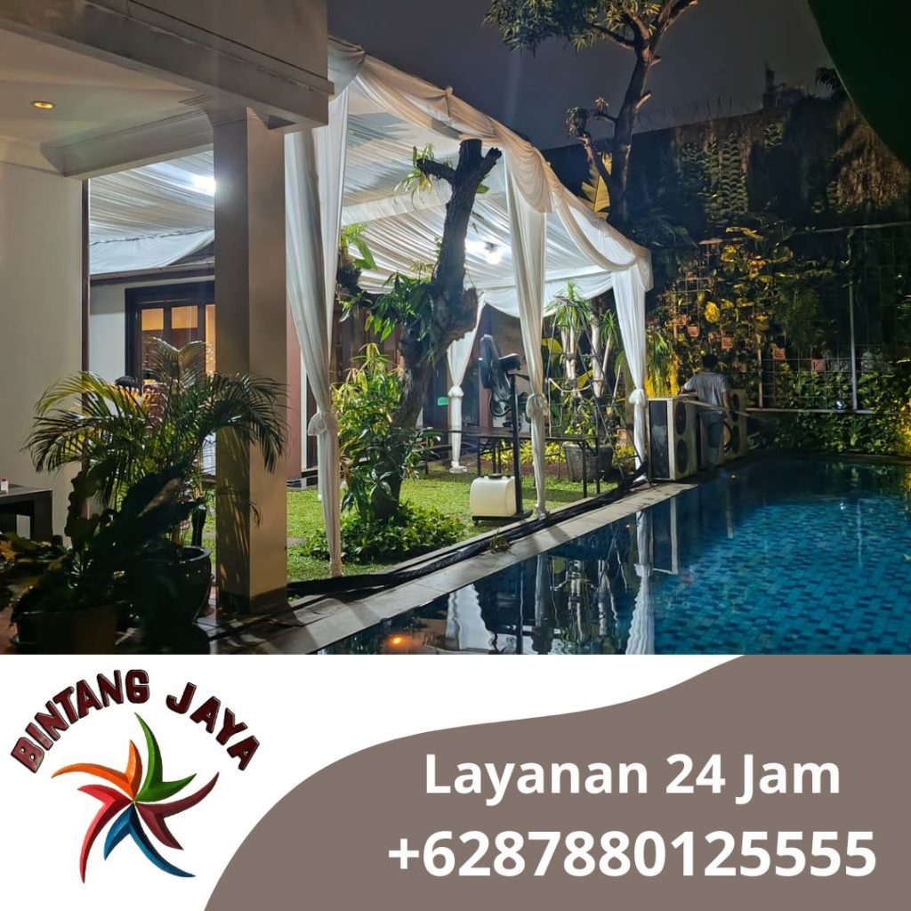 Pusat Sewa Tenda Serut Cover Putih Elegan Area Jakarta