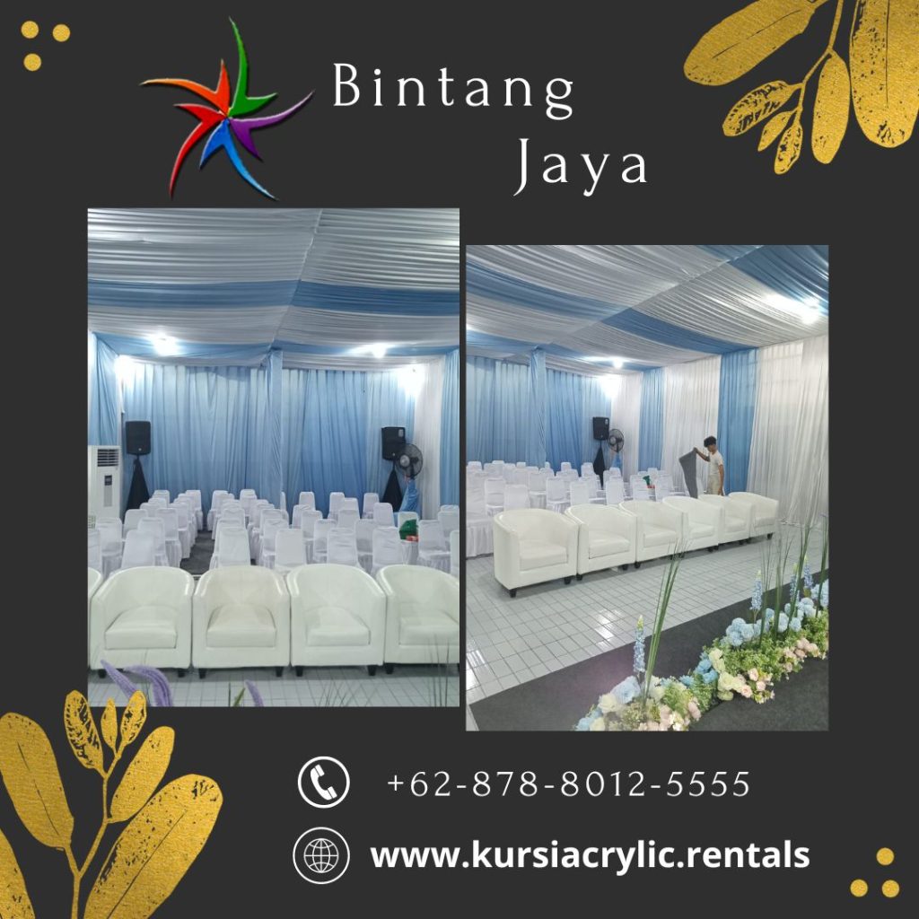 Disewakan Tenda Serut 5x12m Putih Biru Area Jakarta Utara