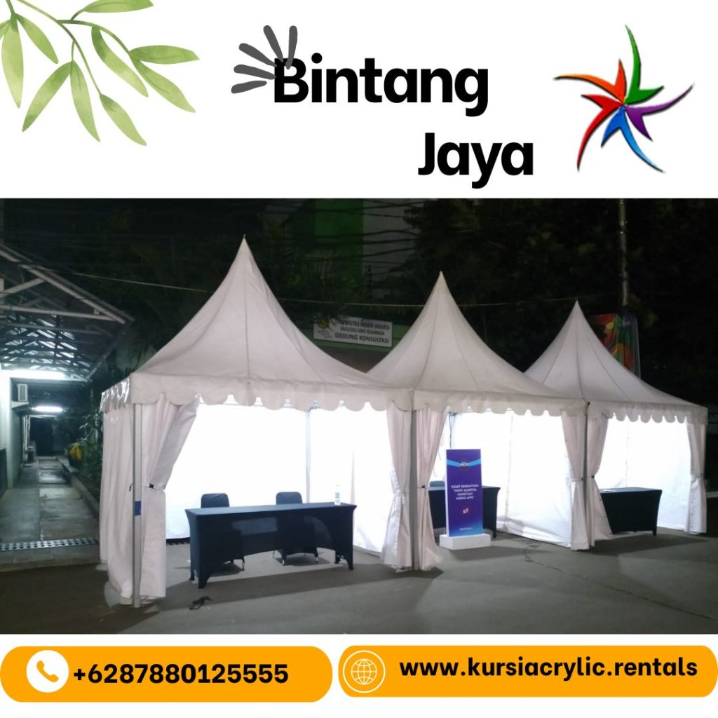 Layanan Tenda Sarnavil 3X3cm Event Bazzar Jakarta