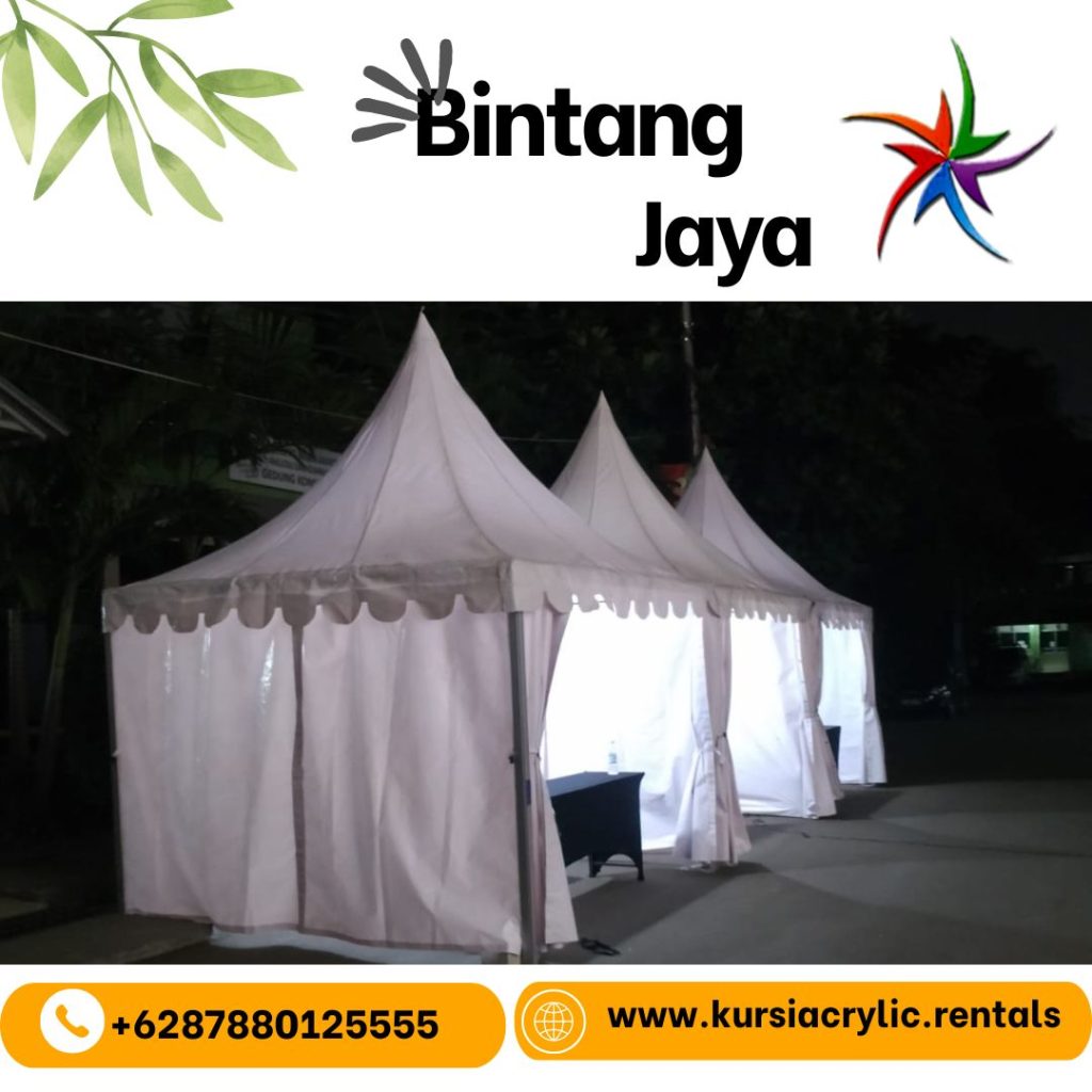 Layanan Tenda Sarnavil 3X3cm Event Bazzar Jakarta