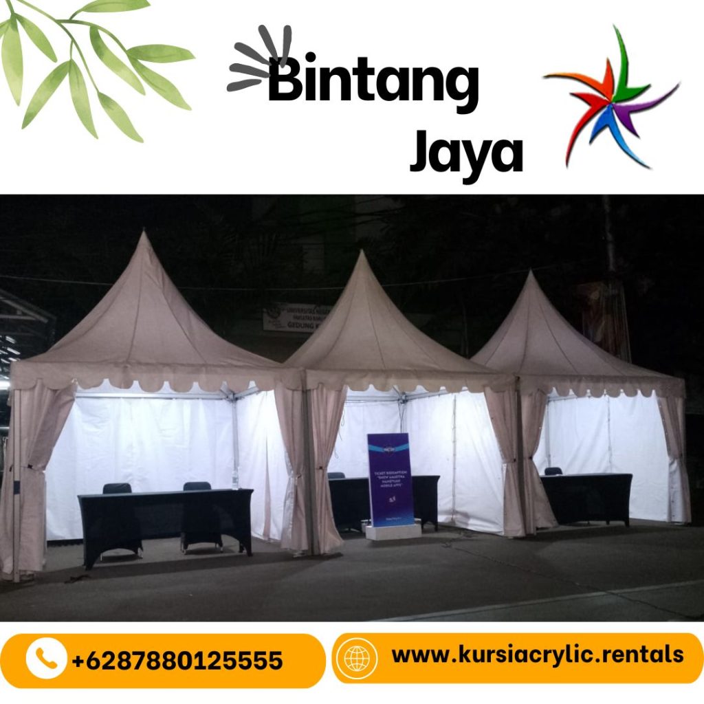 Layanan Tenda Sarnavil 3X3cm Event Bazzar Jakarta