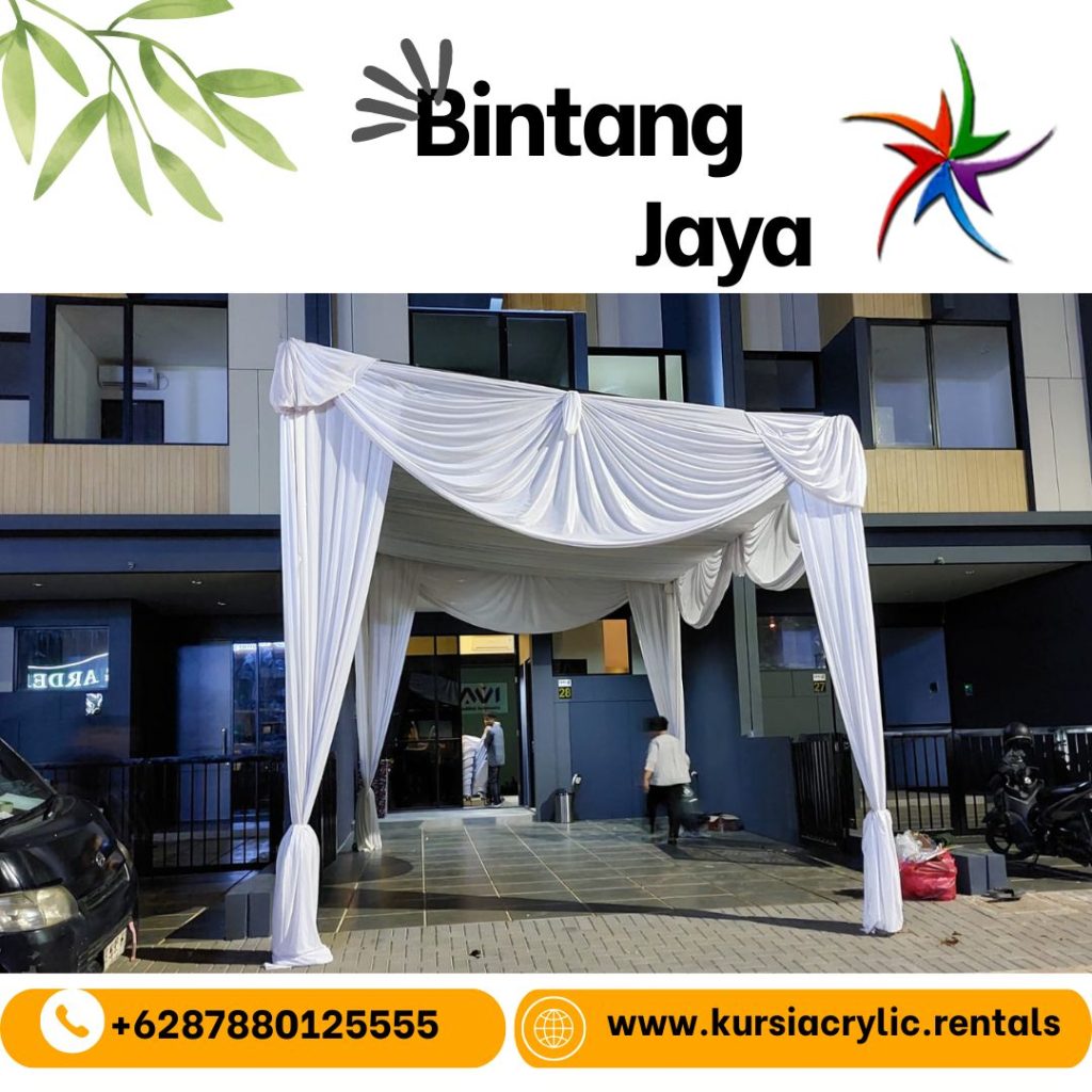 Sewa Tenda Dekorasi Serut Warna Kombinasi Jakarta