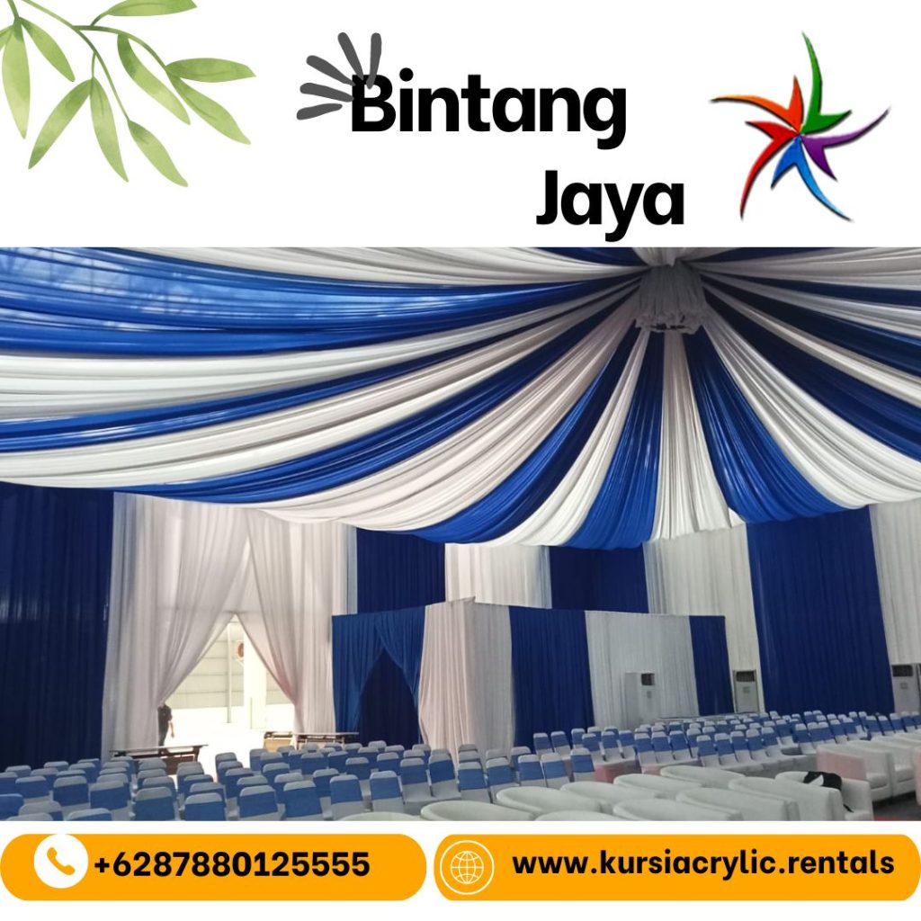 Sewa Tenda Dekorasi Serut Warna Kombinasi Jakarta