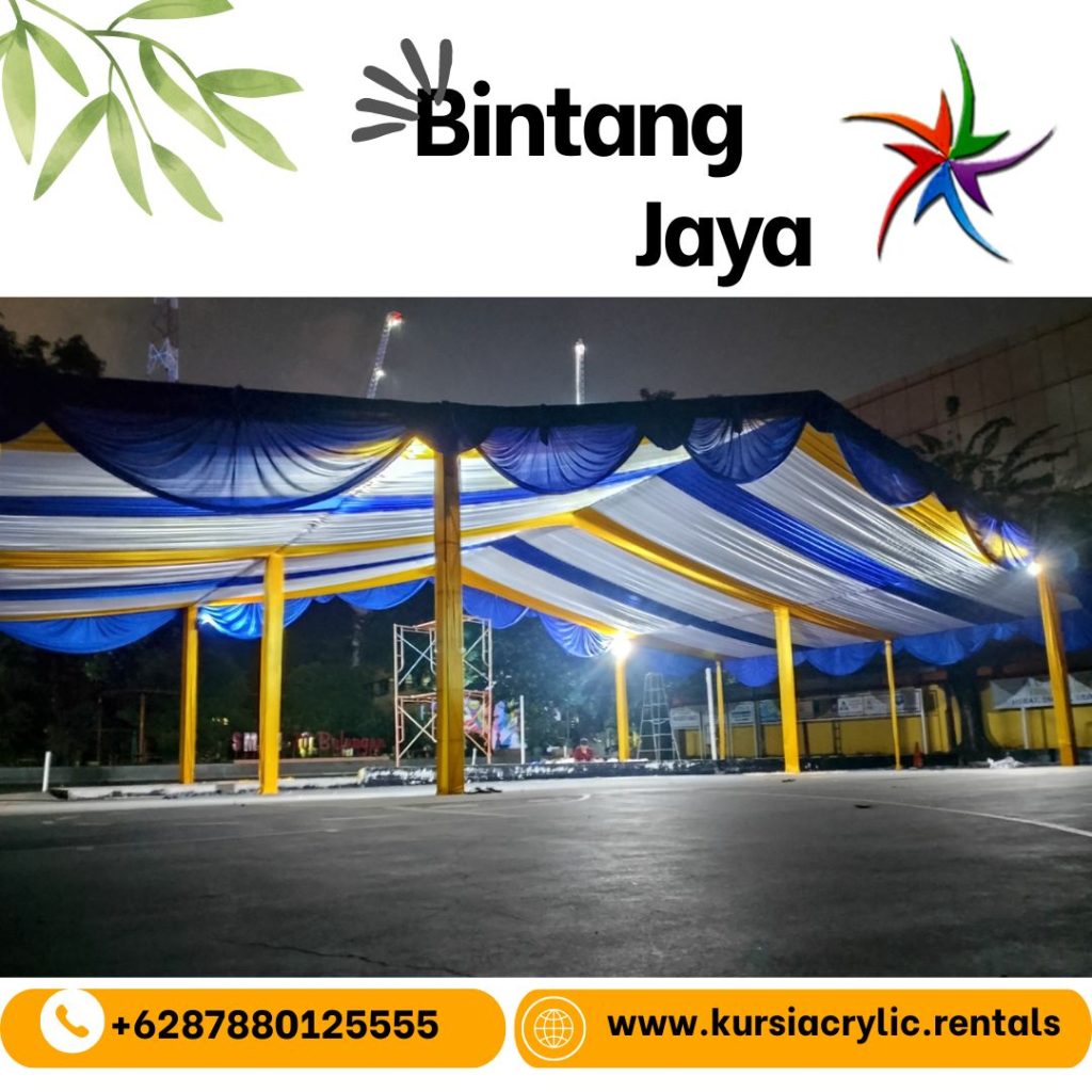 Sewa Tenda Dekorasi Serut Warna Kombinasi Jakarta