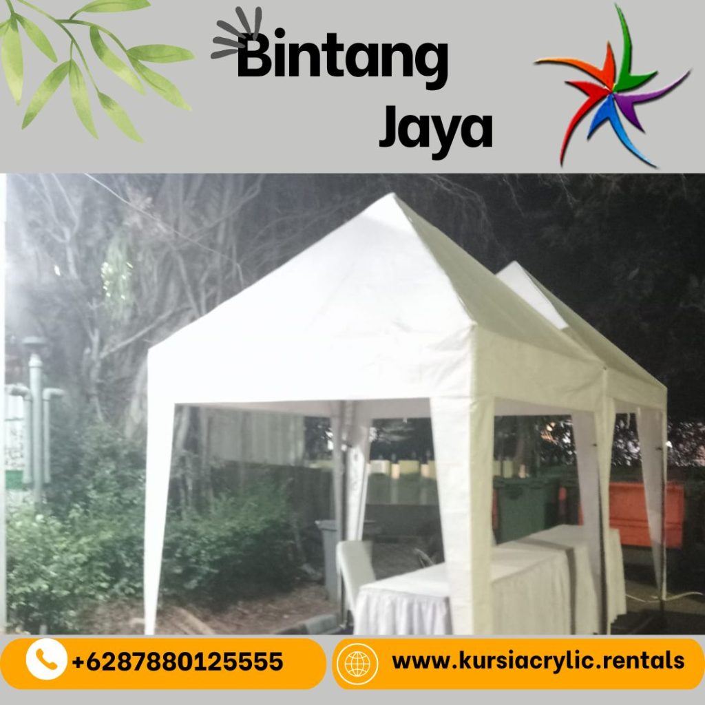 Sewa Tenda Kerucut Sarnafil Dinding Dan Atap Putih Jakarta