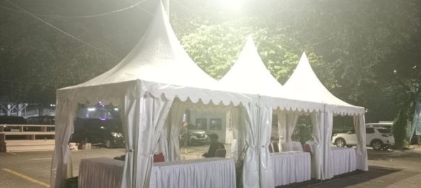 Sewa Tenda Kerucut Sarnafil Dinding Dan Atap Putih Jakarta