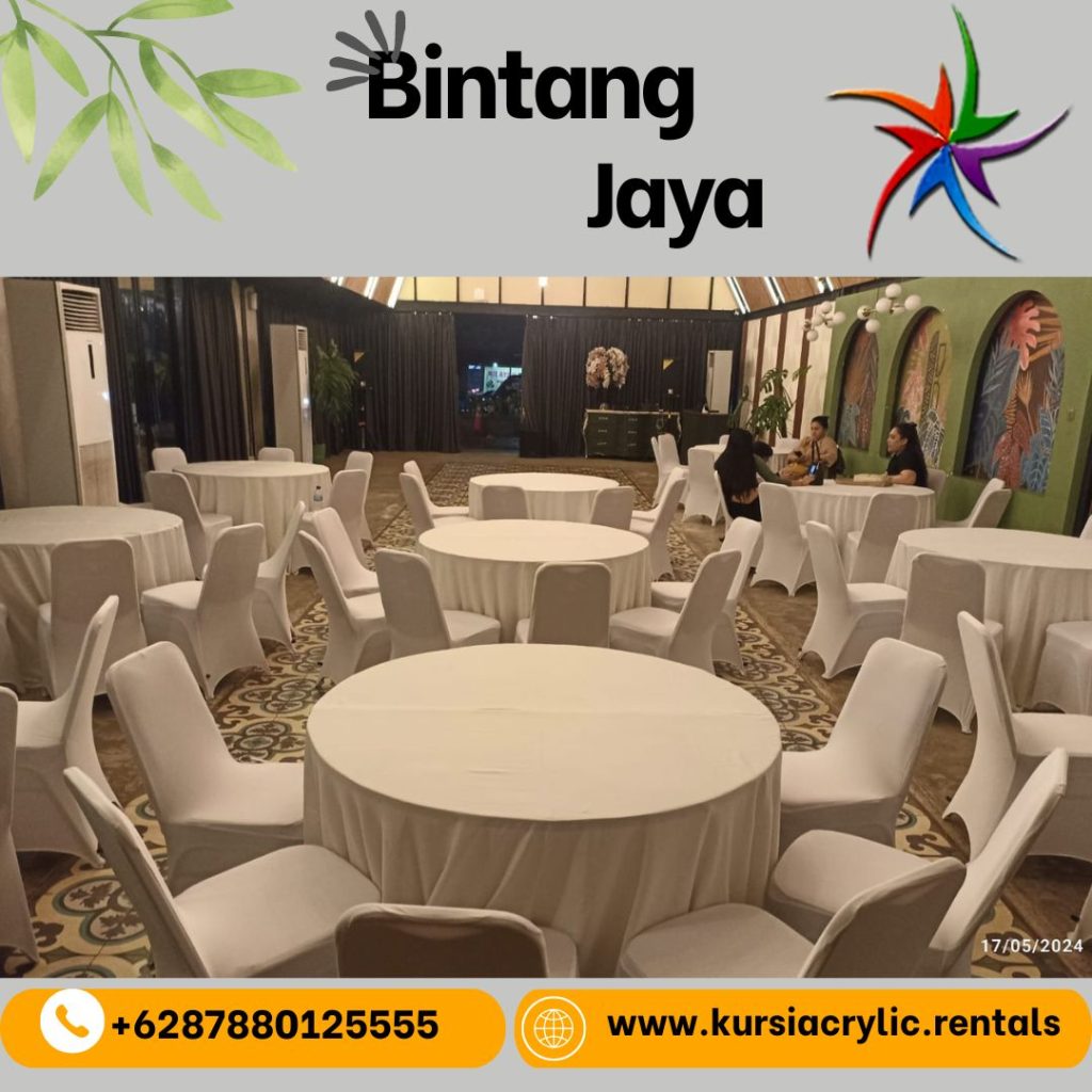 Sewa Meja Bundar Beragam Pilihan Ukuran Diameter Jakarta