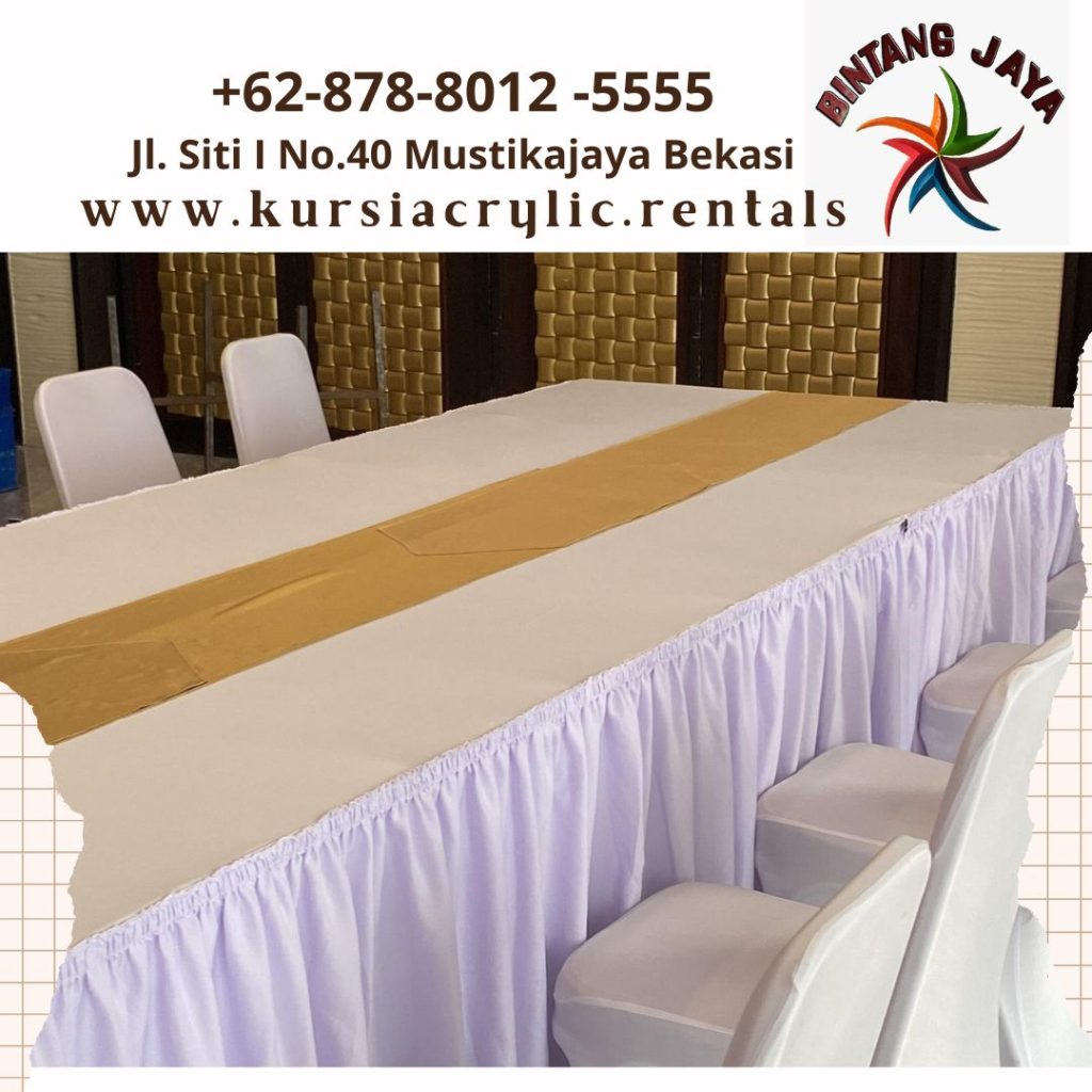 Sewa Meja Meeting Runner Gold Jakarta