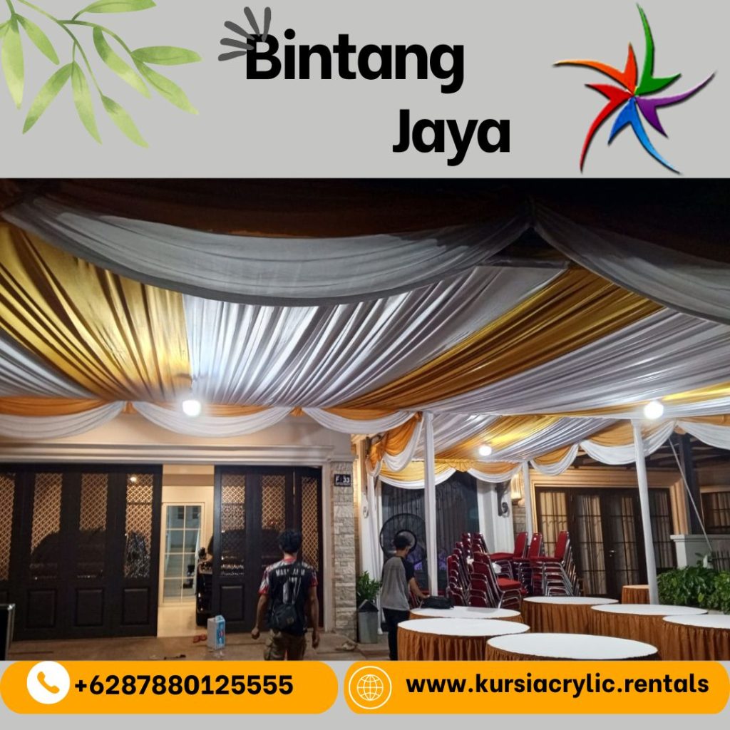 Sewa Tenda Model Dekorasi Dan Warna Kain Bebas Pilih Jakarta