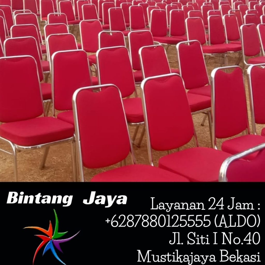 Rental Kursi Type Standar Model Futura Stainless Busa Merah Jakarta