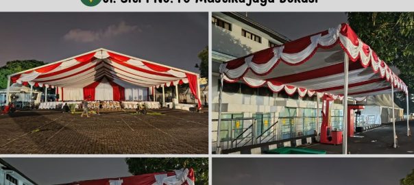 Rental Tenda Roder Kain Dekorasi Merah Putih Terdekat Area Jakarta