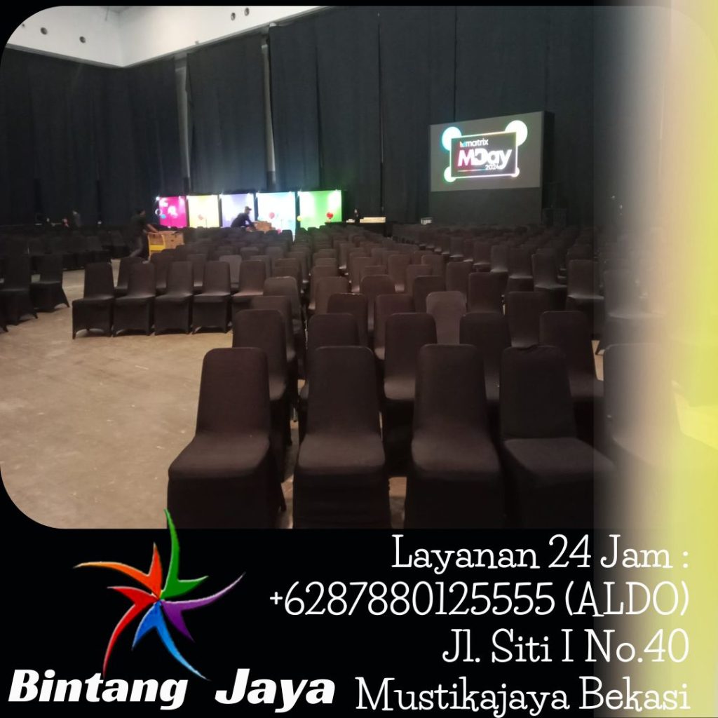 Sewa Kursi Cover Hitam Ketat Terdekat BSD Tangerang