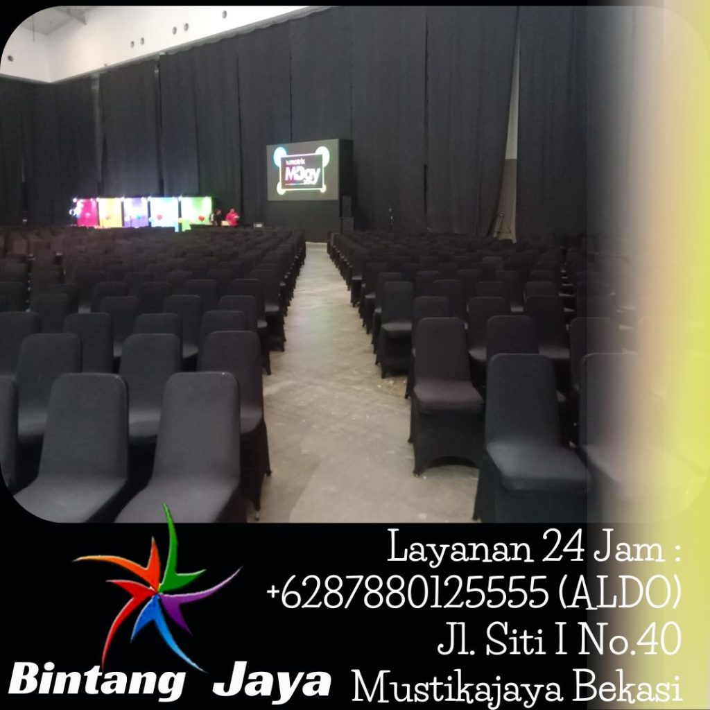 Sewa Kursi Cover Hitam Ketat Terdekat BSD Tangerang